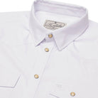 Men's Burlebo Performance Western Shirt - White PWS-WHT - Crazy House Western Wear