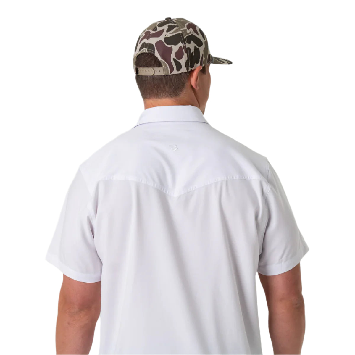 Men's Burlebo Performance Western Shirt - White PWS-WHT - Crazy House Western Wear