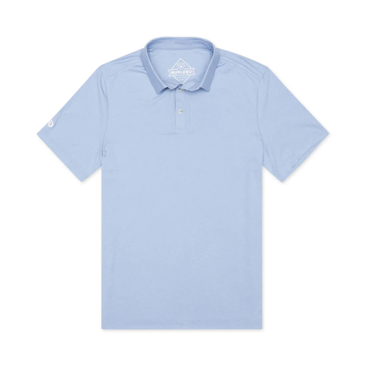 Men's Burlebo Performance Polo - Heather Sky Blue PP-SB - Crazy House Western Wear