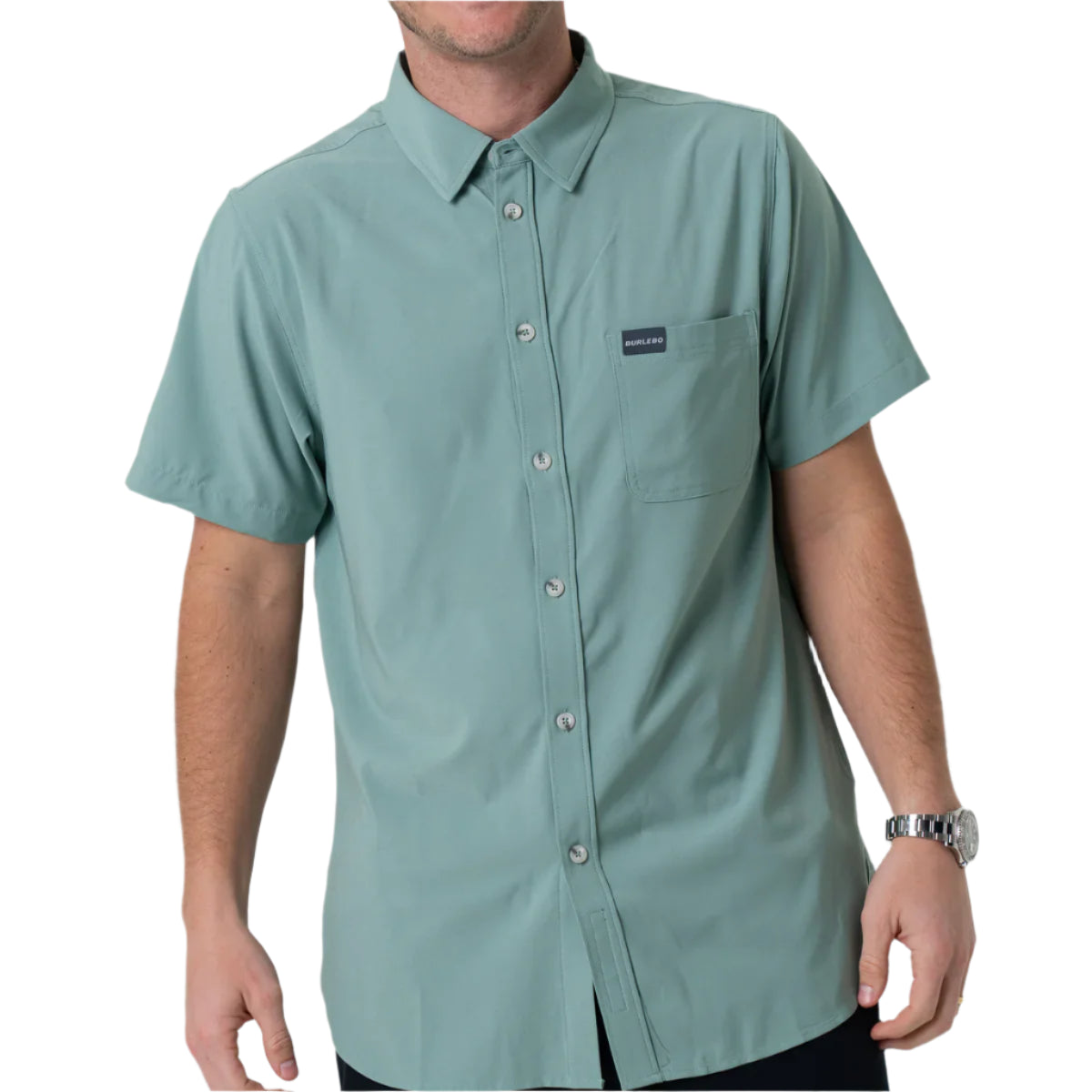 Men's Burlebo Performance Button Up - Ocean Swell PBU-OS - Crazy House Western Wear