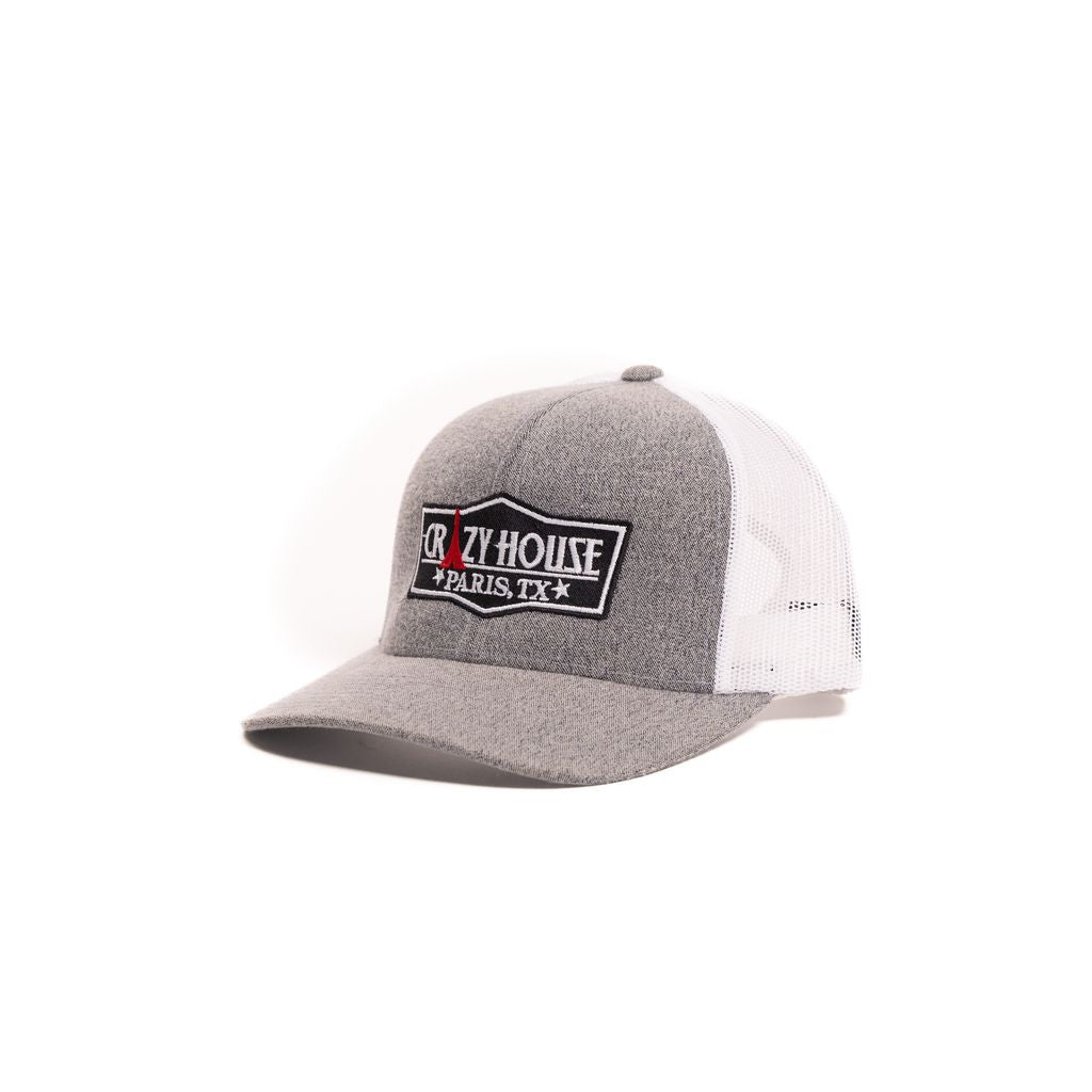 Crazy House Unisex Grey and white Cap wtih OG Crazy House Logo - Crazy House Western Wear