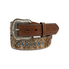 Men's Nocona Calf Hair Belt N210003402 - Crazy House Western Wear