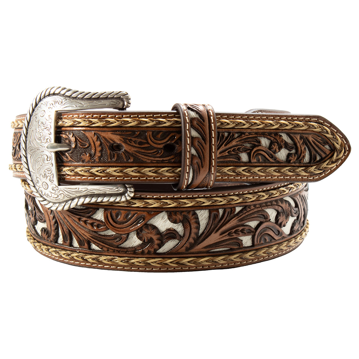 Men's Nocona Brown 100% Genuine Leather Belt