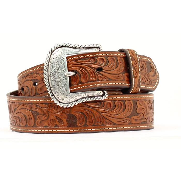 Men's Nocona Tooled Leather Belt
