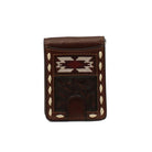 Men's Nocona Brown Bifold Money Clip Wallet