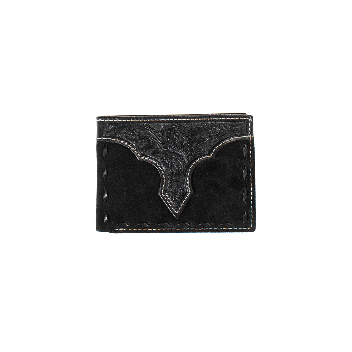Men's Nocona Black Bifold Genuine Leather Wallet N500045001 - Crazy House Western Wear