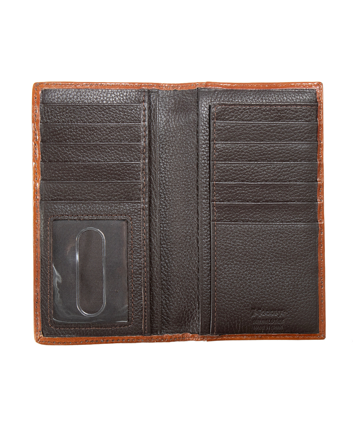 Nocona Men's Rodeo Style Wallet with Longhorn Overlay