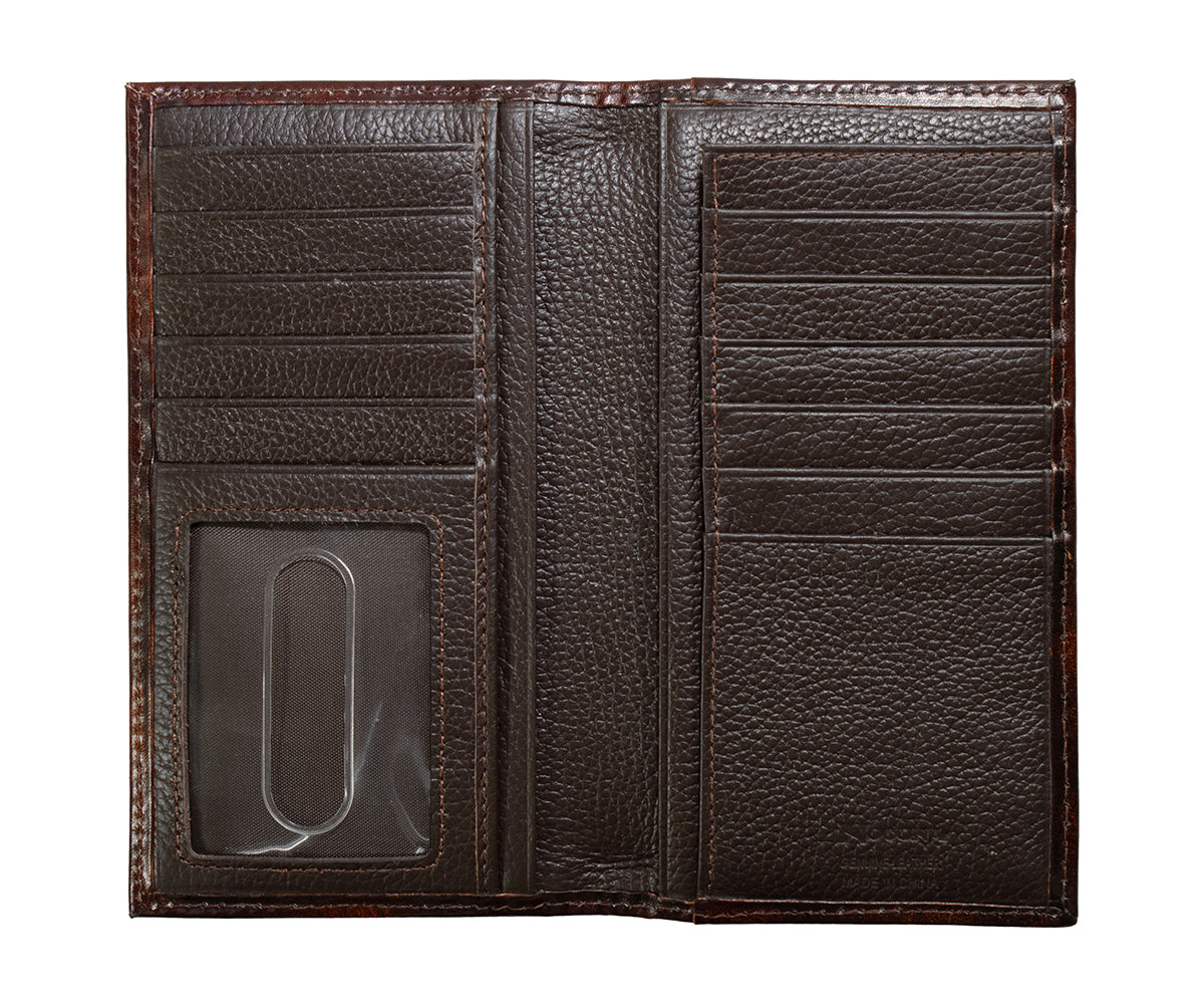 Nocona Men's Floral Embossed Rodeo Style Wallet
