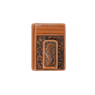 Men's Nocona Wallet Money Clip style with Leather Tooling N5417144 - Crazy House Western Wear