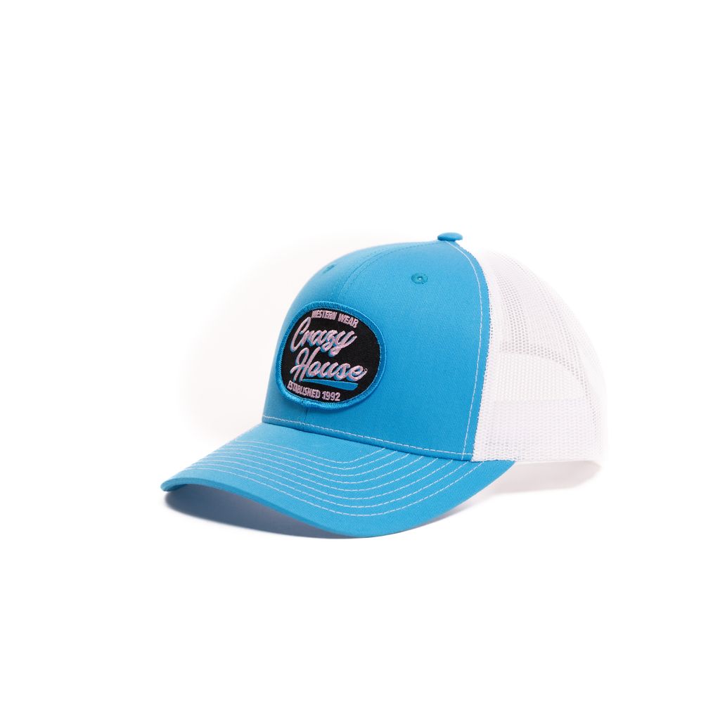 Crazy House Unisex Cyan Blue Snapback with est 1992 Patch - Crazy House Western Wear