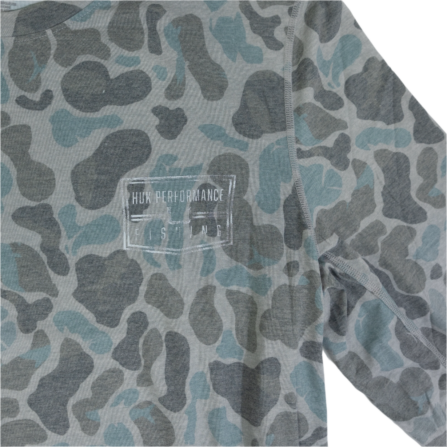 Men's Huk Long Sleeve Blue Camo Shirt H1200716-013