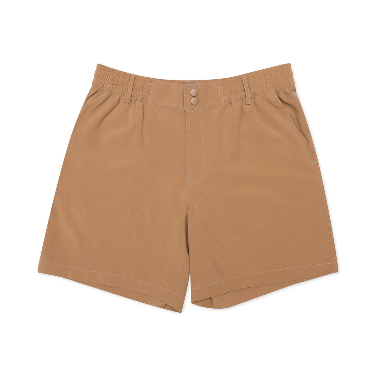 Men's Burlebo Everyday Short - Desert Tan - Flying Ducks Green Pocket ES-DT-FDG
