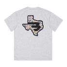 Men's Burlebo Texas Camo Flying B Logo - Heather Ash Grey TXCFB-SS-AG - Crazy House Western Wear