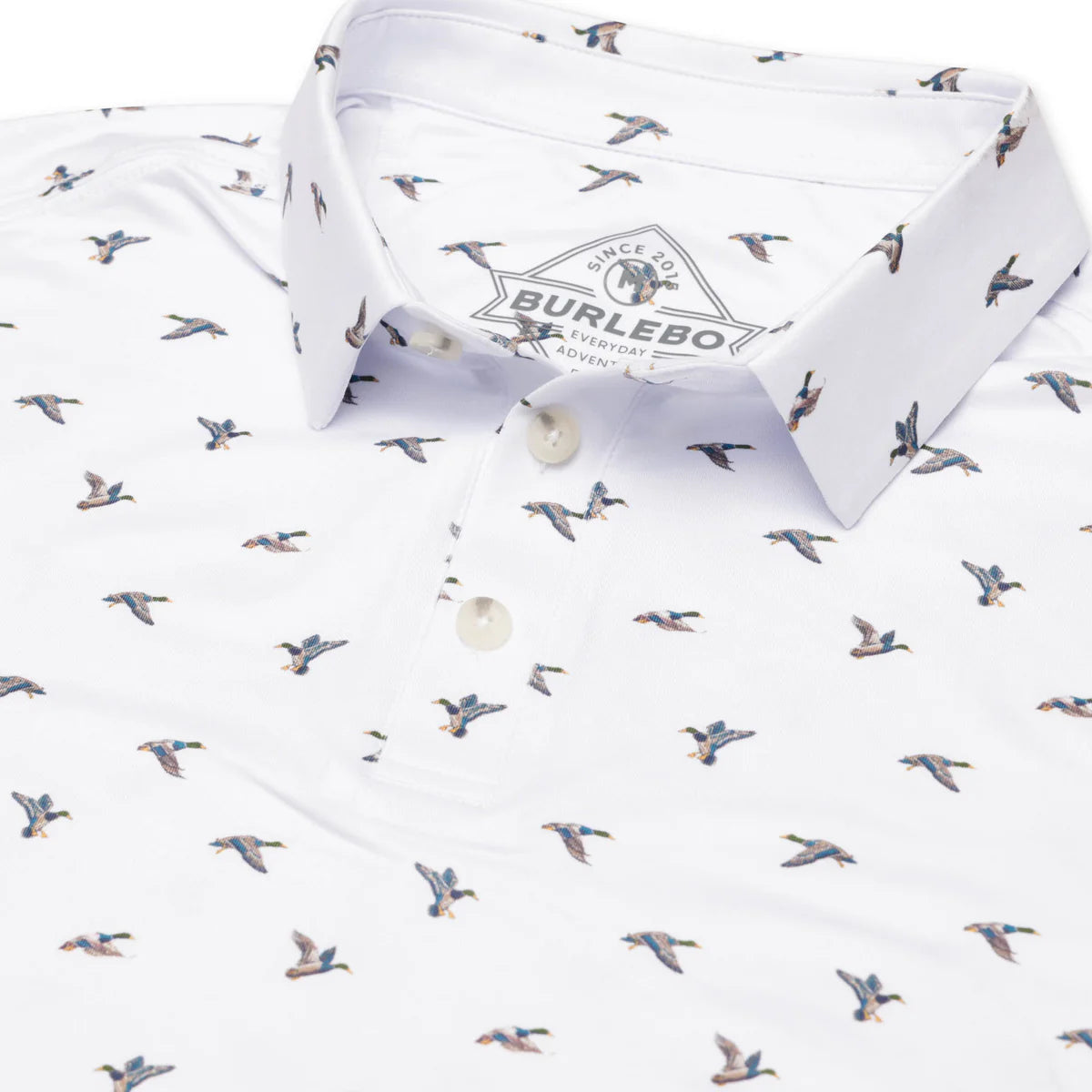 Men's Burlebo Performance Polo - Ducks Flying In PP-DFI - Crazy House Western Wear