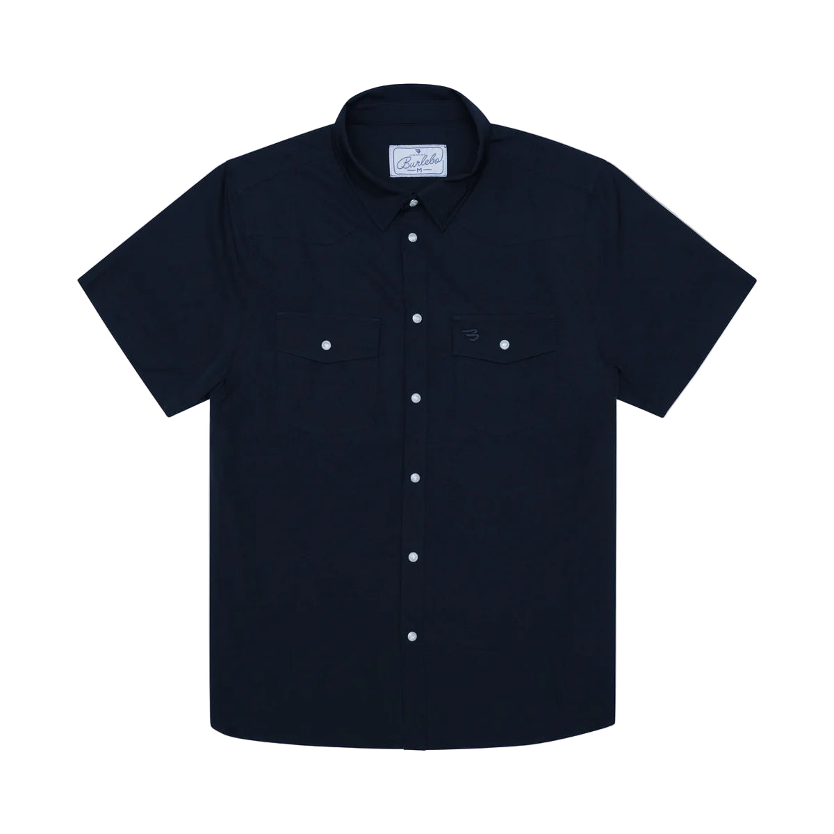 Men's Burlebo Performance Western Shirt - Navy PWS-NVY