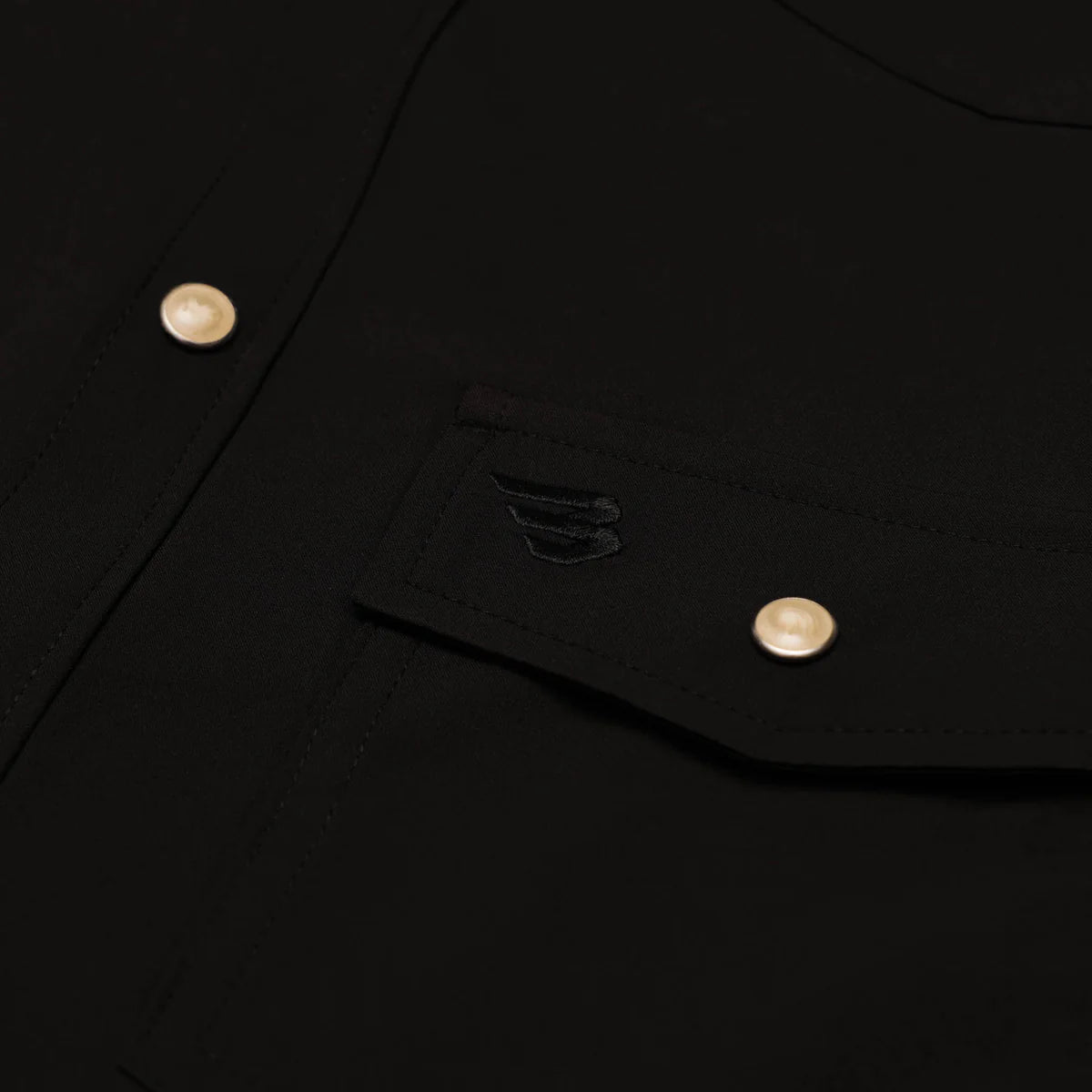 Men's Burlebo Performance Western Shirt - Black PWS-BLK - Crazy House Western Wear