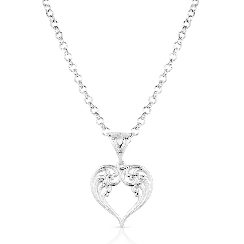 Women's Montana Silversmiths Out West Heart Necklace NC6138