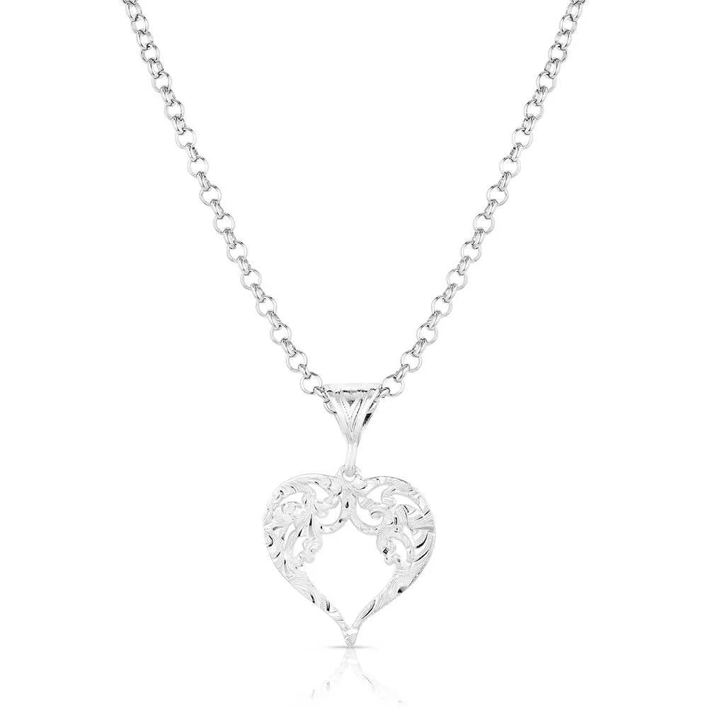 Women's Montana Silversmiths Out West Heart Necklace NC6138