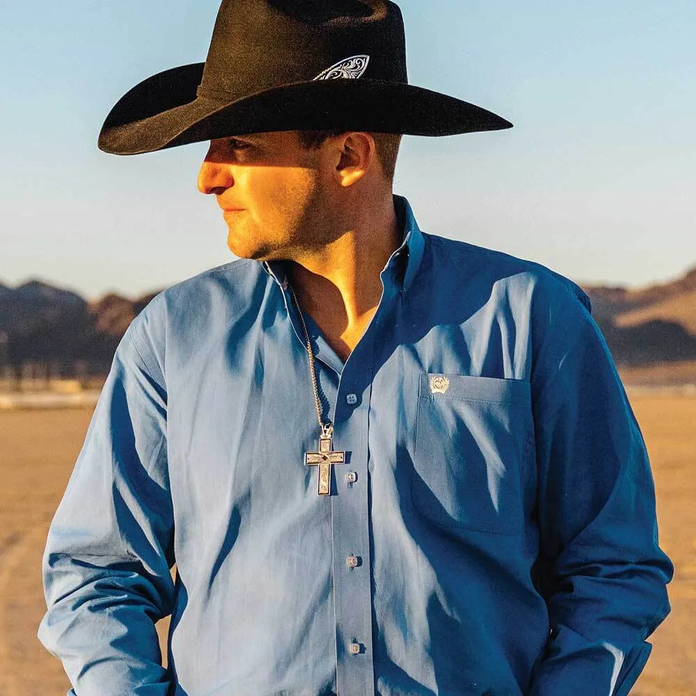 Men's Montana Silversmiths Southwest Horizon Cross Necklace NC6171