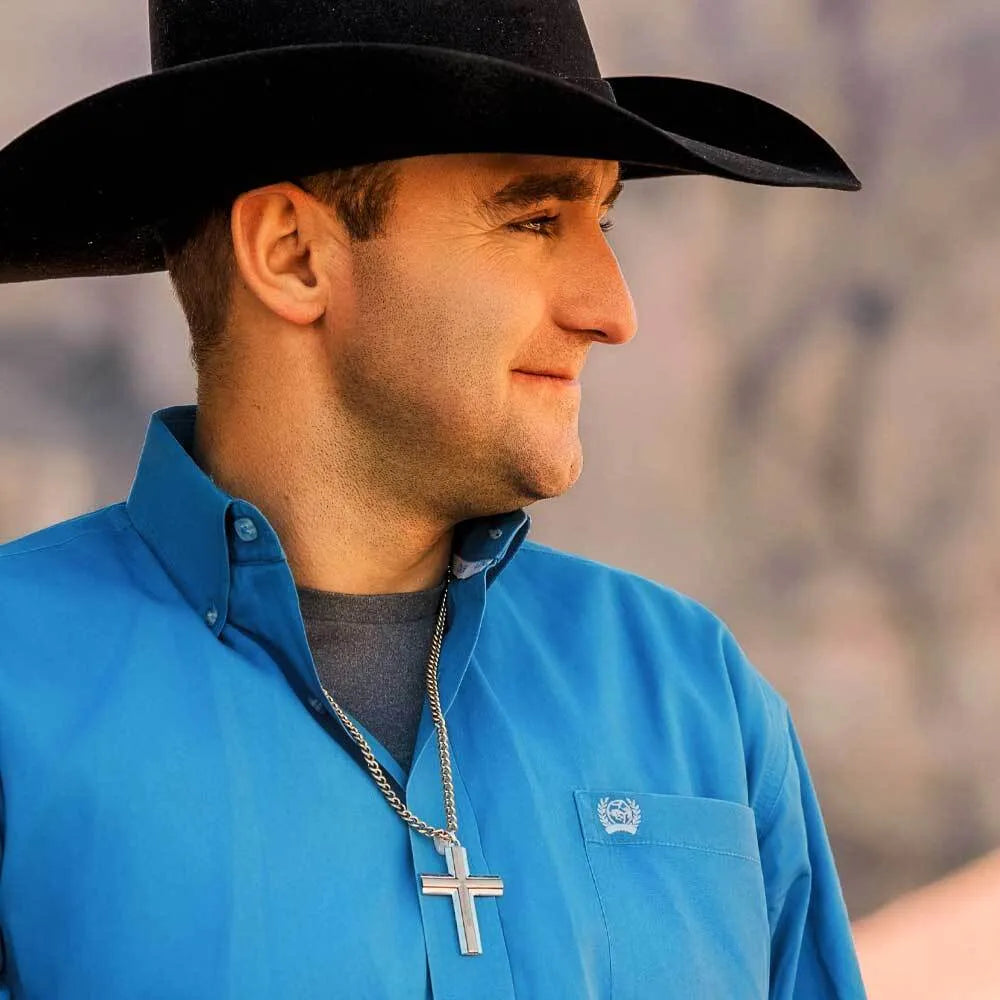 Men's Montana Silversmiths Faithful Tradition Cross Necklace NC6183