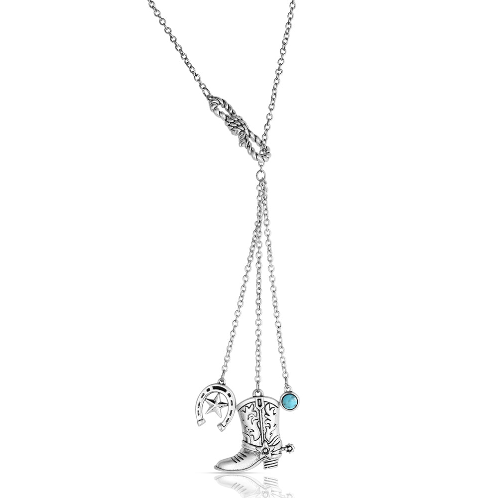 Montana Silversmiths Women's Cowgirl Kind Charm Necklace NC6533