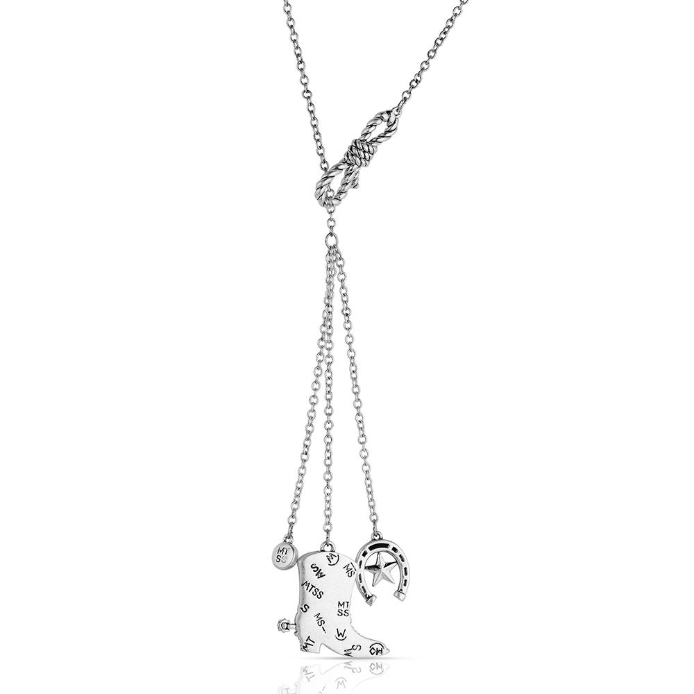Montana Silversmiths Women's Cowgirl Kind Charm Necklace NC6533