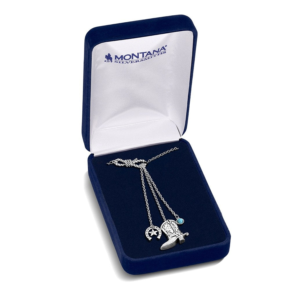 Montana Silversmiths Women's Cowgirl Kind Charm Necklace NC6533