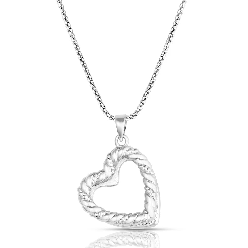 Montana Silversmiths Roped In Love Heart Necklace NC6543