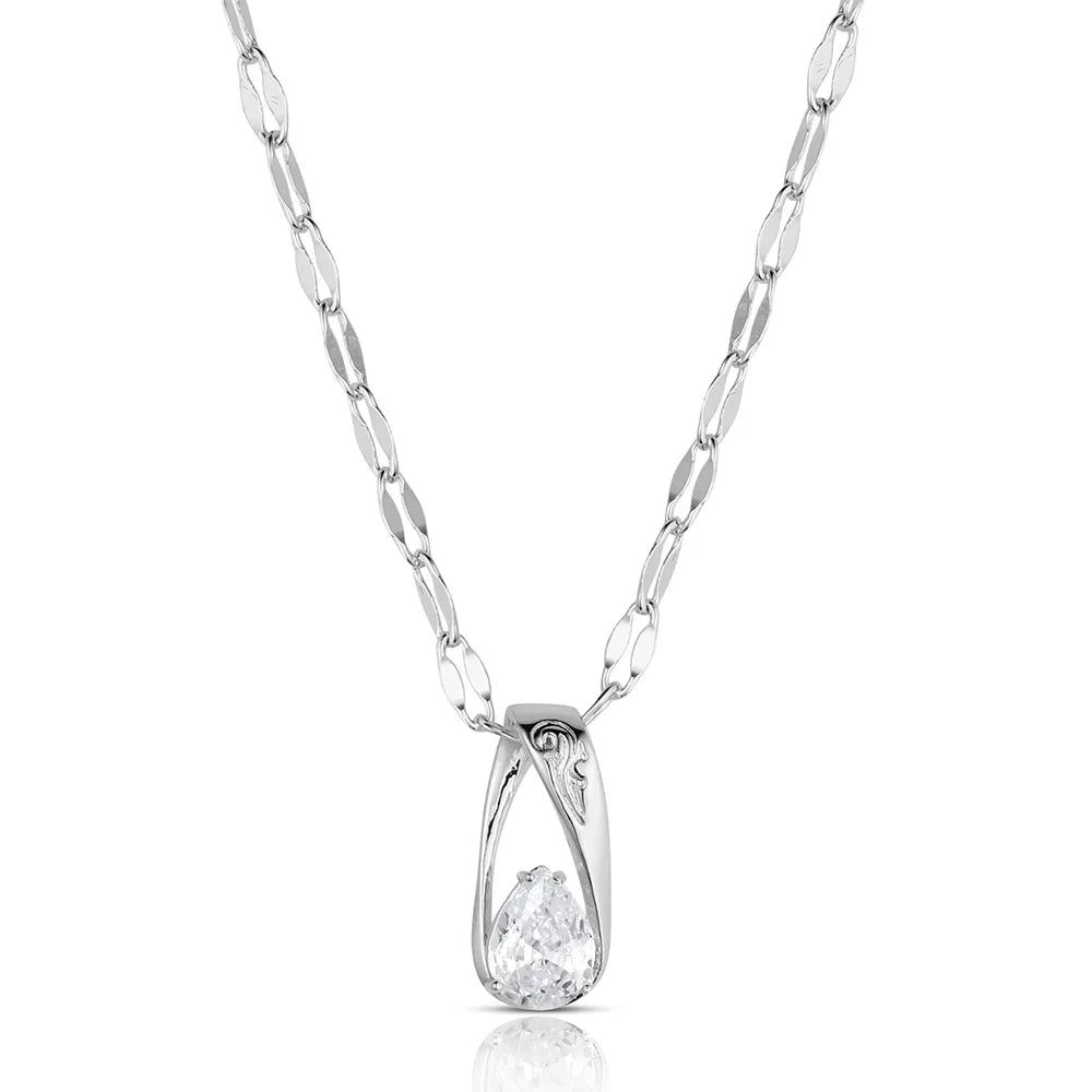 Women's Montana Silversmiths Whispered Horizon Crystal Necklace NC6554