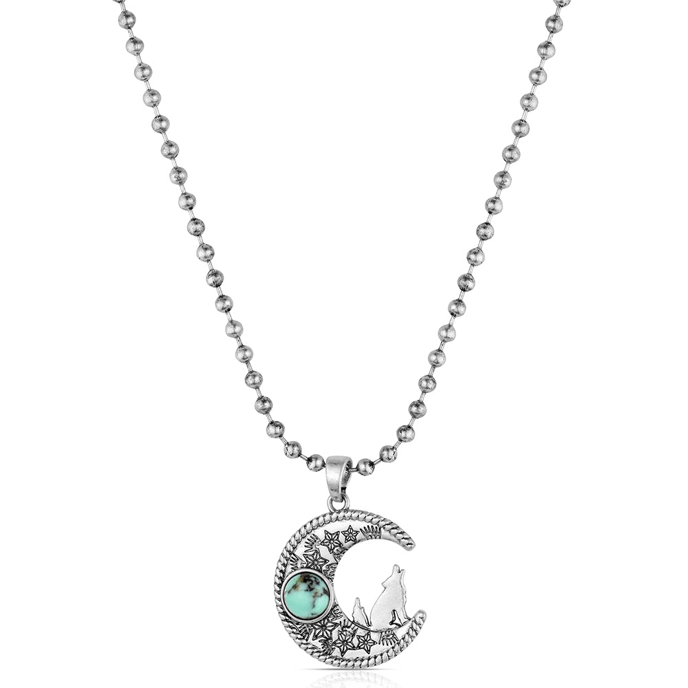 Montana Silversmith Women's Coyote Moon Turquoise Necklace NC6605