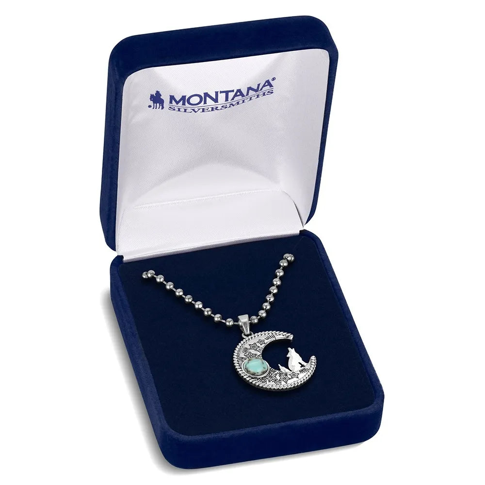 Montana Silversmith Women's Coyote Moon Turquoise Necklace NC6605