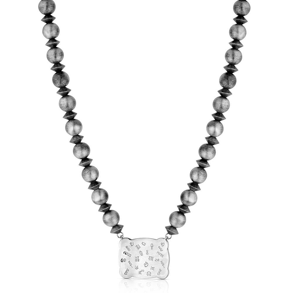Montana Silversmiths Women's Cowgirl Pearls Buckle Necklace NC6608