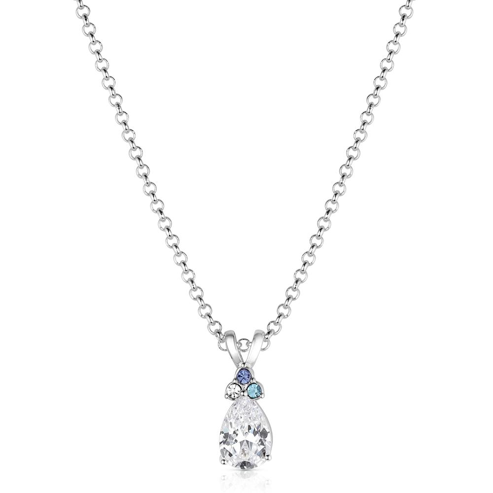 Montana Silversmiths Women's Bitterroot Teardrop Necklace NC6632