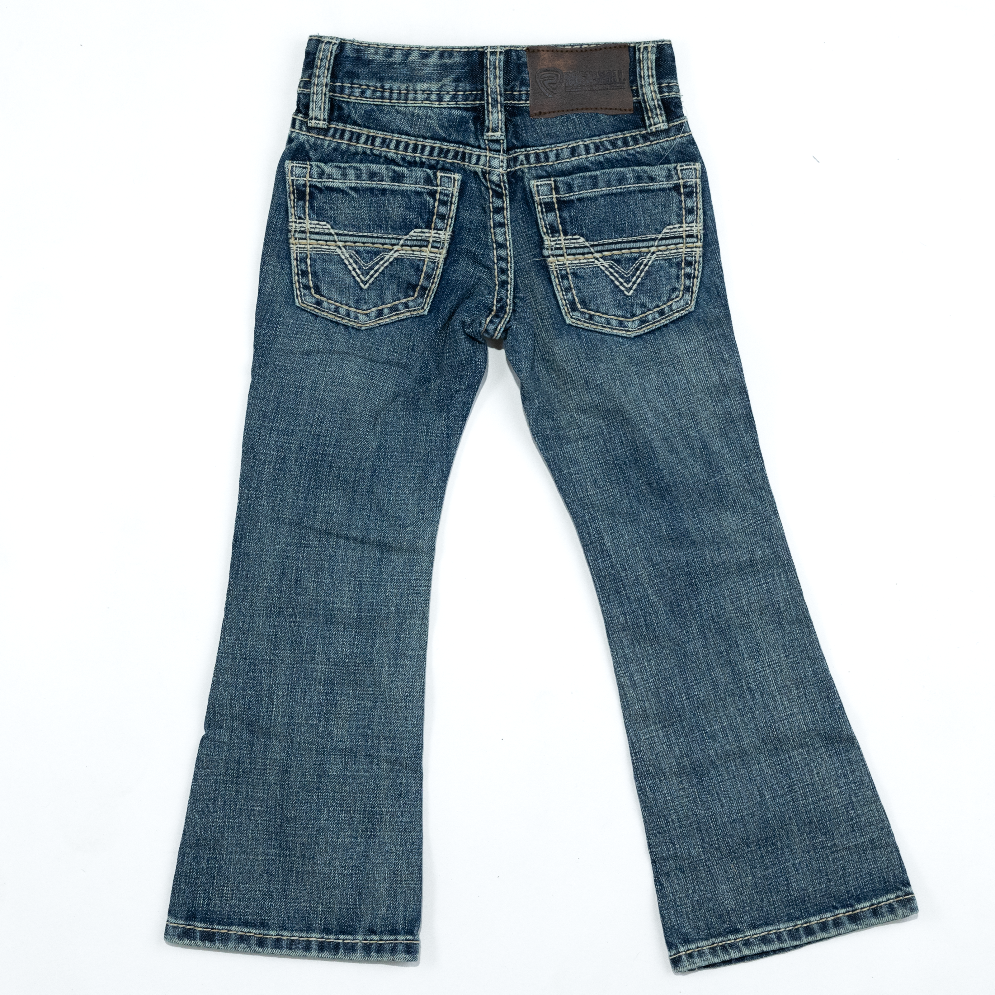Boy's Rock & Roll Denim Two Tone Bootcut Jeans BB0BD07421 - Crazy House Western Wear