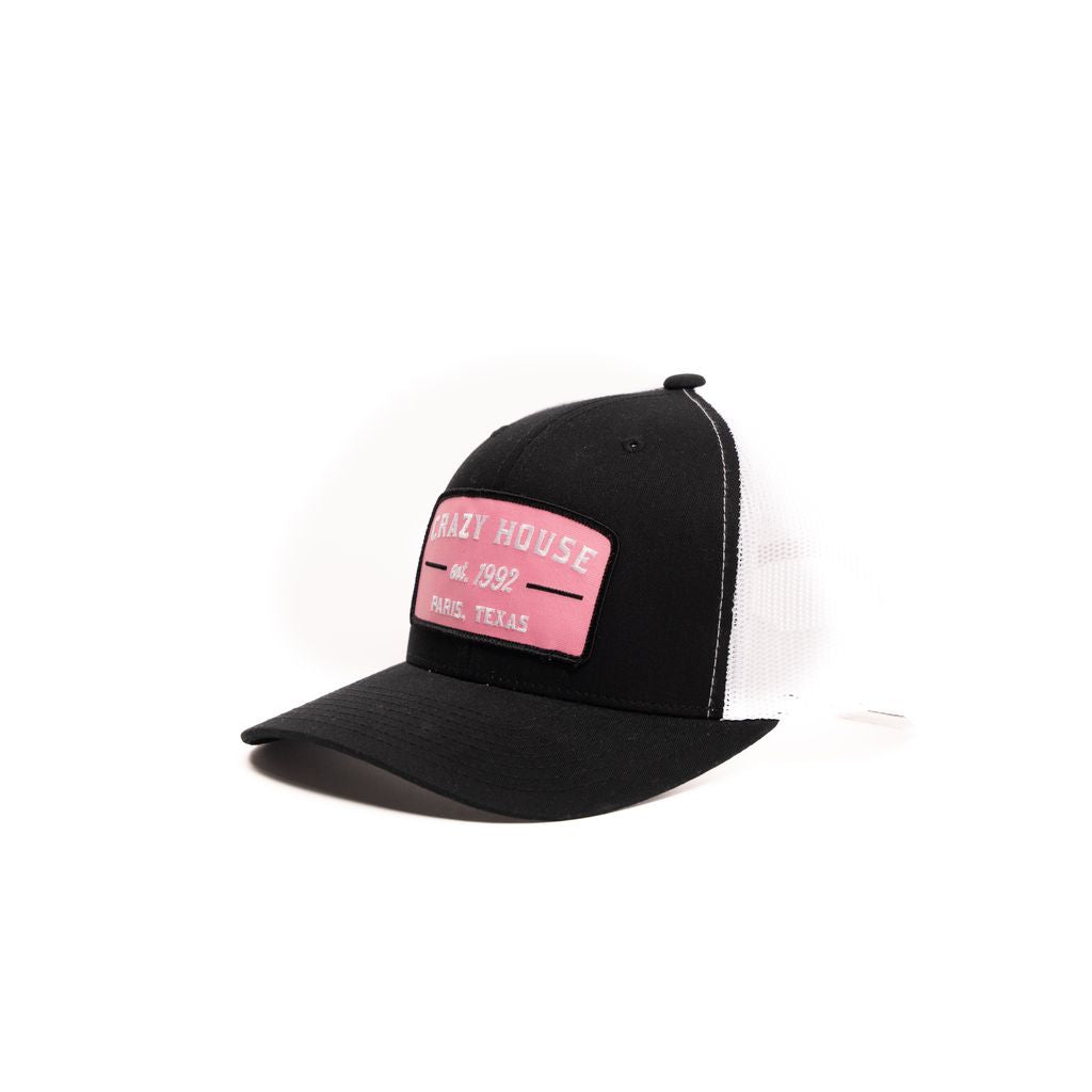 Crazy House Unisex Black and White Cap with est 1992 Patch - Crazy House Western Wear