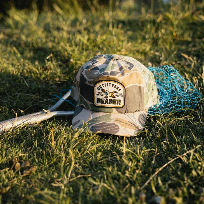 Seager Men's Duck Camo Outfitters Trucker Snapback MHH26OUTFITDCAMO