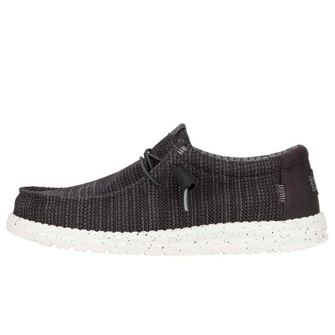 Men's Hey Dude Wally Stretch Sox Black and White 41898-066