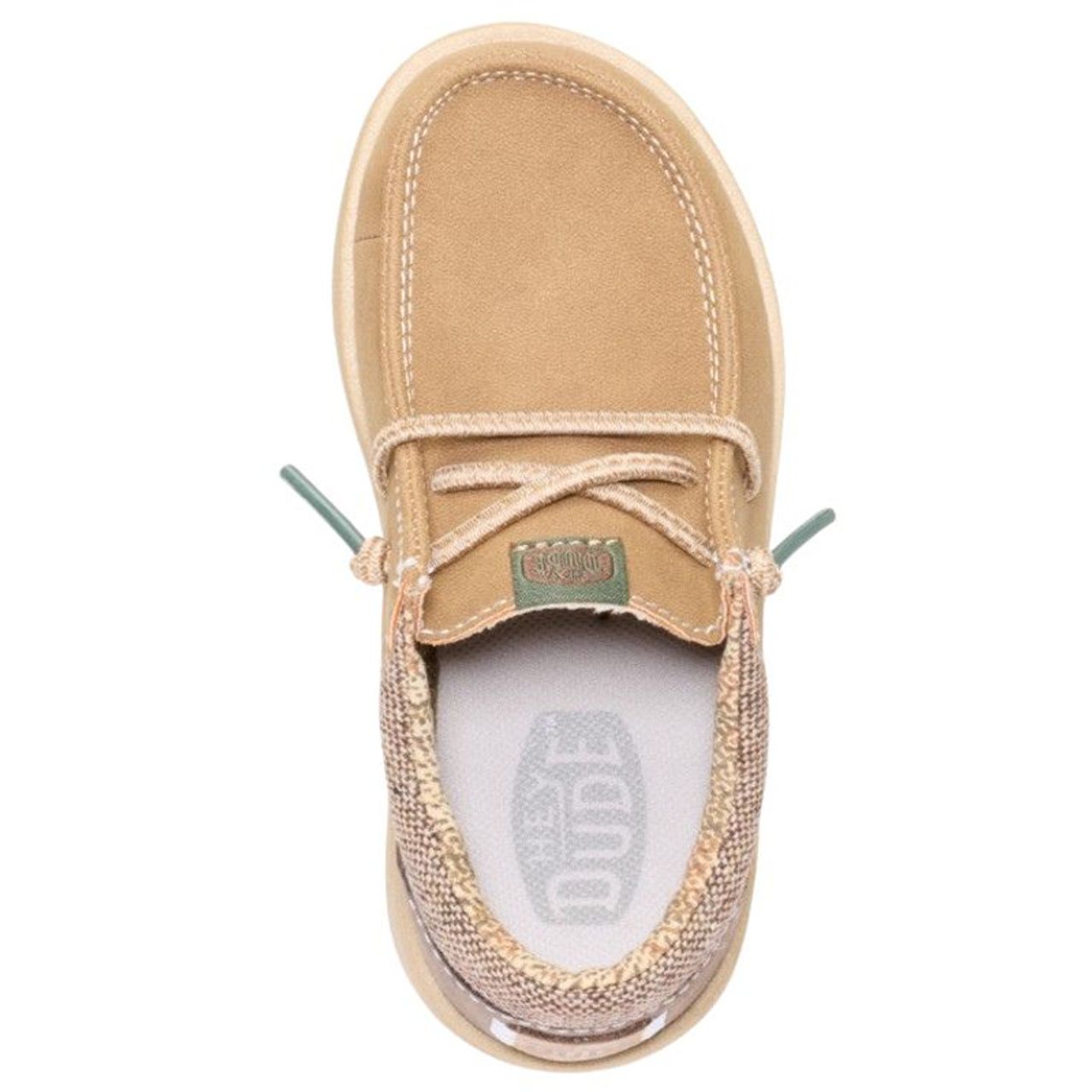 Boy's Hey Dude Classic Nut Faux Leather Slip On Shoes 44181-2AH