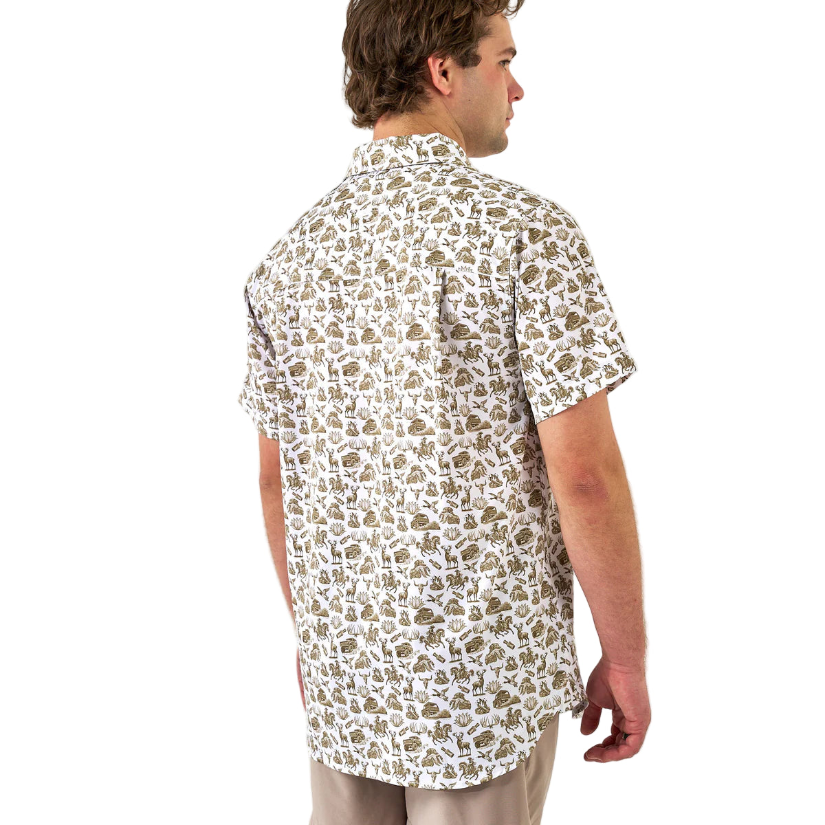 Men's Burlebo Performance Button Up "Into The Wild" PBU-ITW