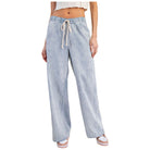 Women's ee:some Mineral Wash Striped Drawstring Pants PG10825 - Crazy House Western Wear