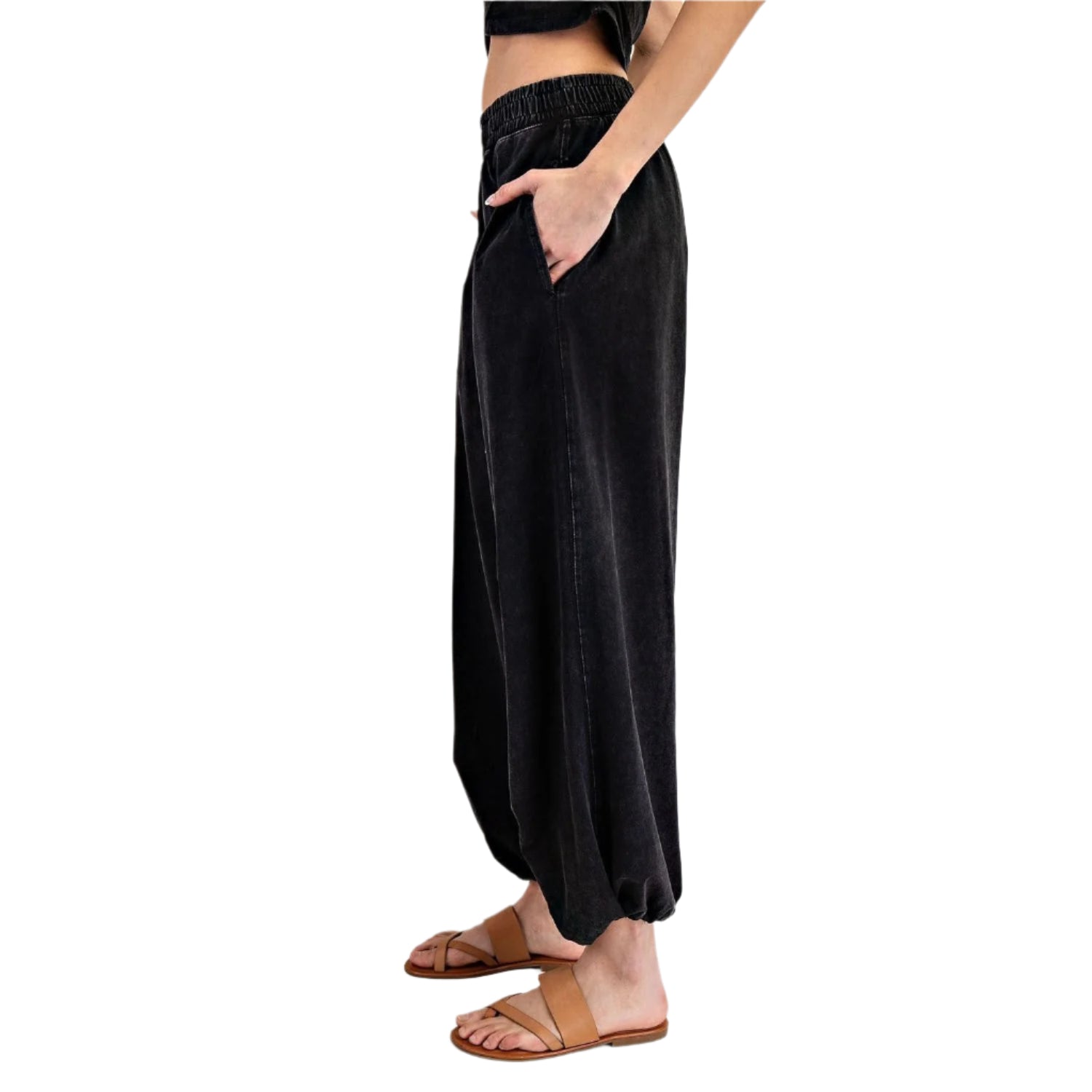 Women's ee:some Solid Pocket Jogger Sweatpants PH12485 - Crazy House Western Wear