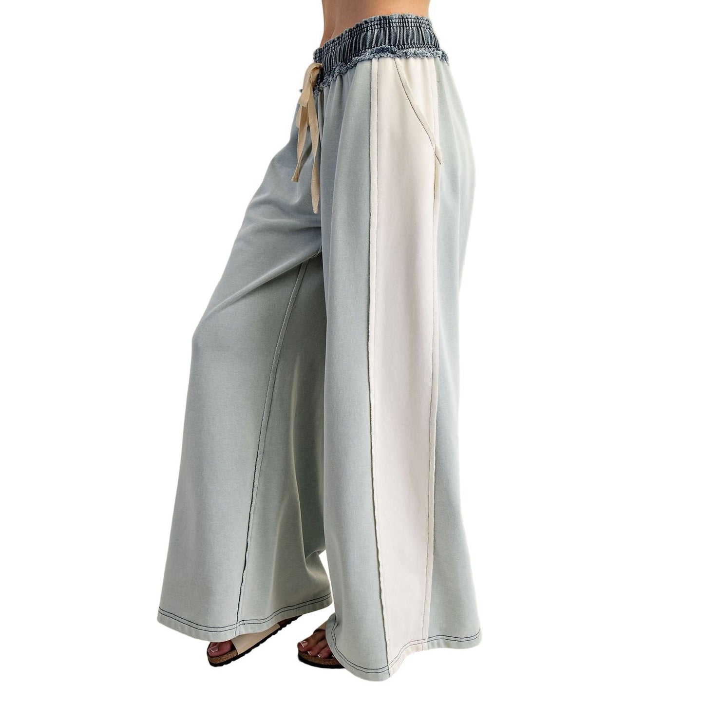 Women's ee:some Color Block Denim Drawstring Pants PK13002