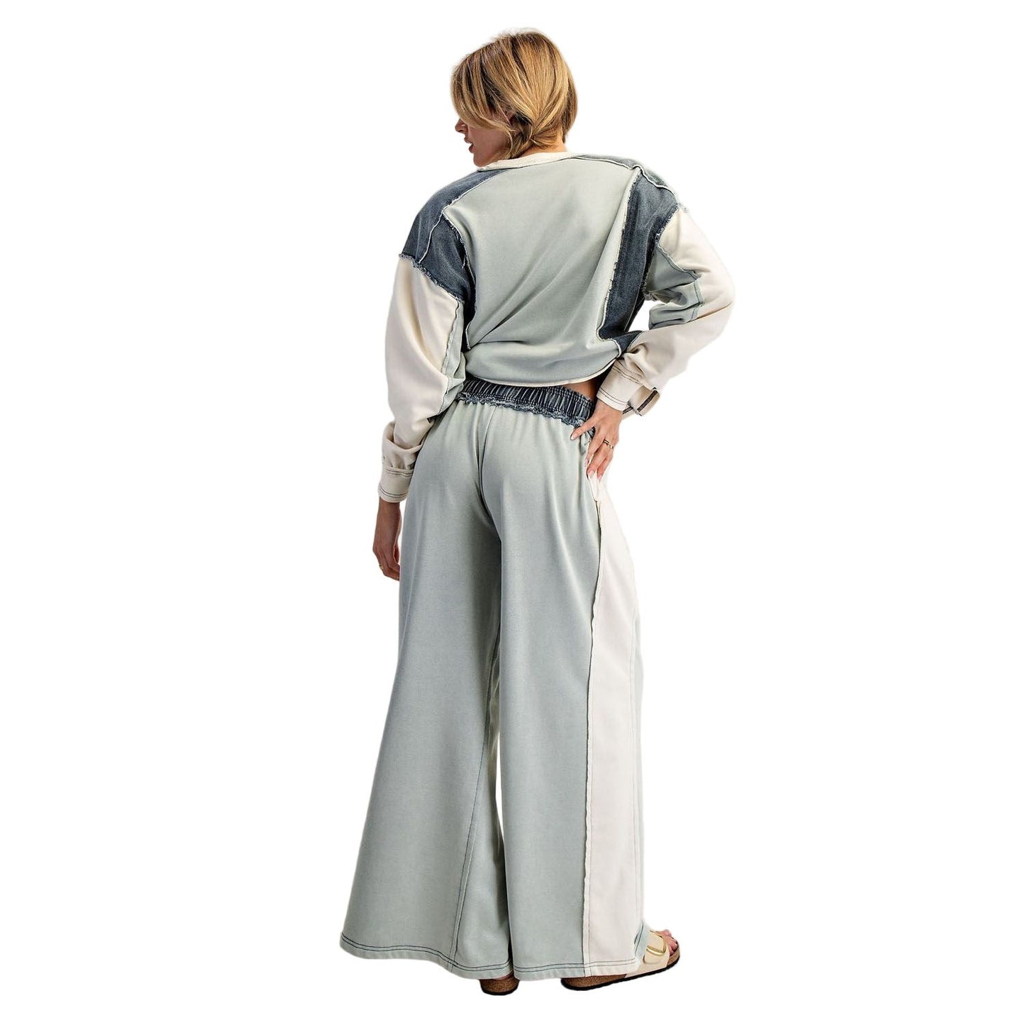 Women's ee:some Color Block Denim Drawstring Pants PK13002