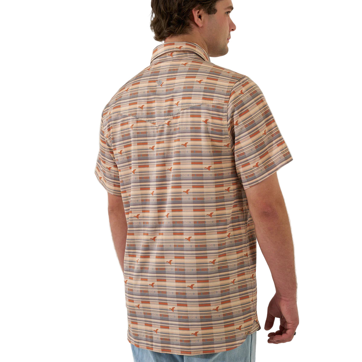 Men's Burlebo Performance Western Shirt Duck Hunter Plaid PWS-DKHPL