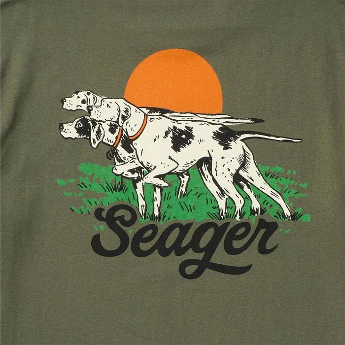 Men's Seager Surplus Green Pointer Tee Surplus Green MTSU26POINTMIL