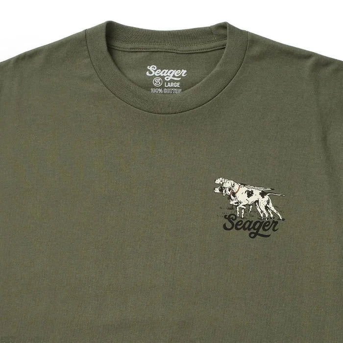 Men's Seager Surplus Green Pointer Tee Surplus Green MTSU26POINTMIL