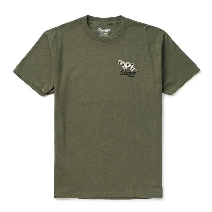 Men's Seager Surplus Green Pointer Tee Surplus Green MTSU26POINTMIL