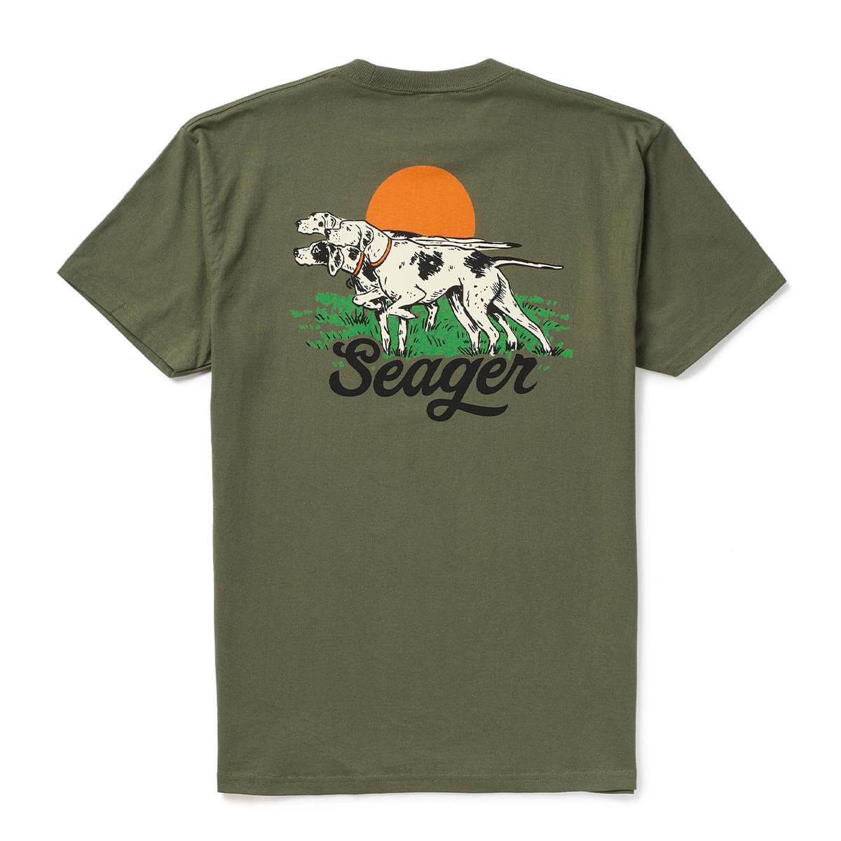 Men's Seager Surplus Green Pointer Tee Surplus Green MTSU26POINTMIL