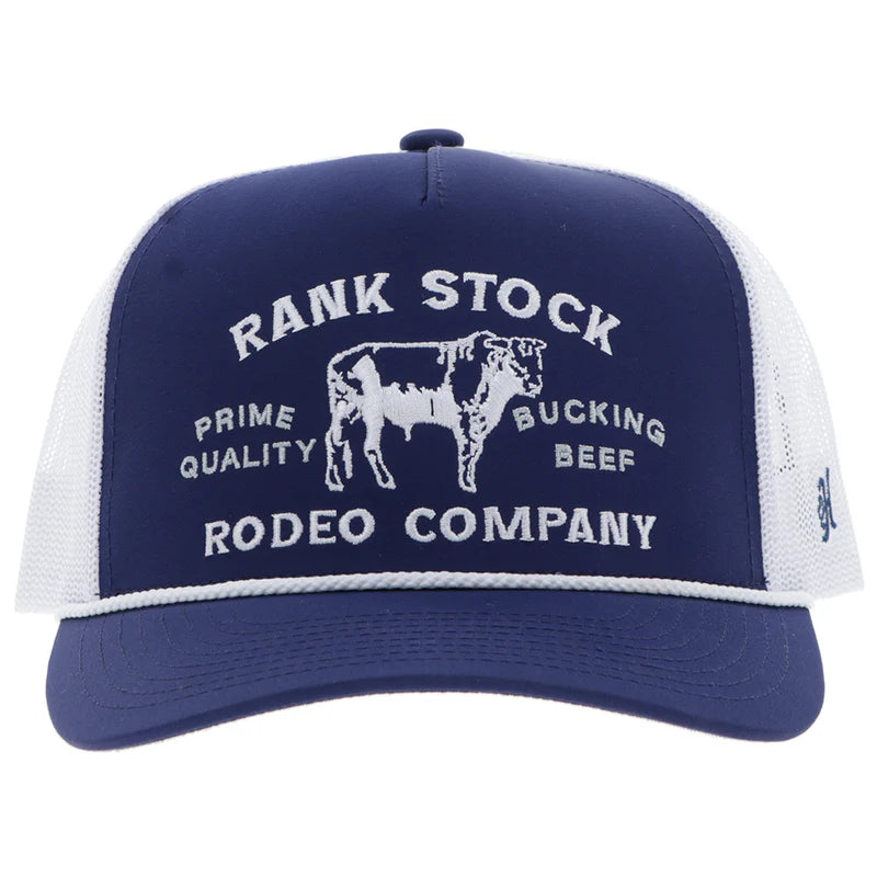 Men's Hooey "Rank Stock" Navy and White Hat 2562T-NVWH - Crazy House Western Wear