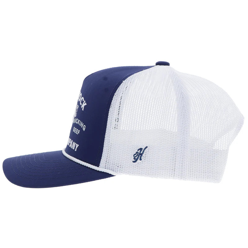 Men's Hooey "Rank Stock" Navy and White Hat 2562T-NVWH - Crazy House Western Wear